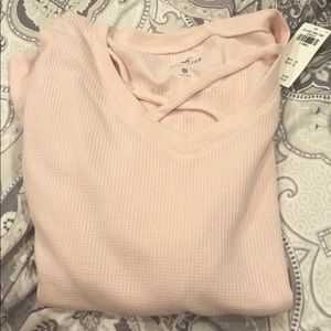 Hollister oversized waffle sweater